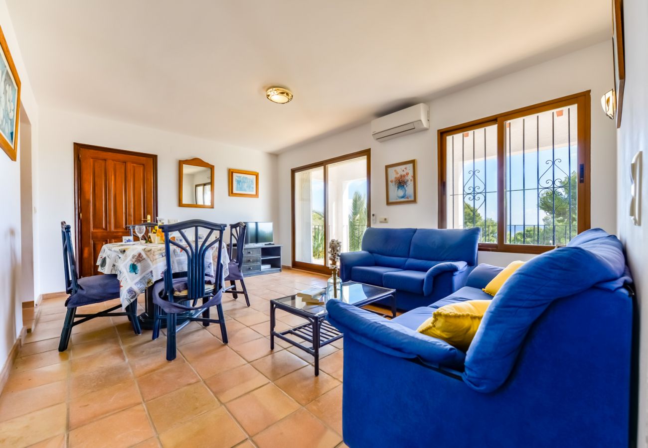 Villa en Moraira - VILLA SERENA, casa de vacaciones en Moraira con vistas al mar y zona tranquila