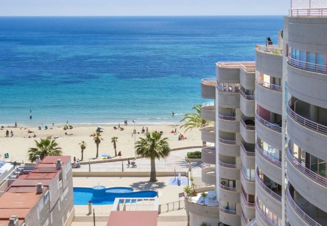 Appartement à Calpe / Calp - BELLE APARTMENT DE UN CHAMBRE AVEC GRAND TERRACE ET VUE SUR LA MER- PREMIER LINE